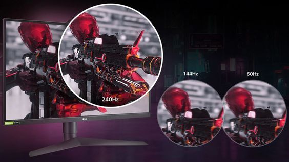 Màn hình LG 27GN750-B - Tần số quét màn hình 240Hz đặc biệt ấn tượng